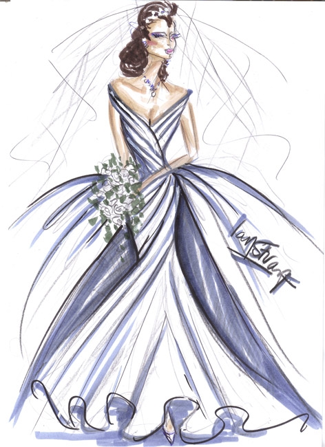 the royal wedding dress. Ian Stuart Wedding Dress for